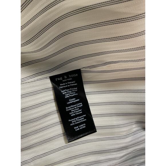 Rag & Bone 'Charles' Grey Italian Wool Blazer Size 0 - Picture 5 of 5